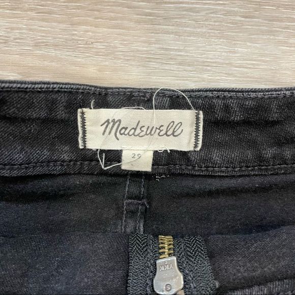 Madewell Black Mini Denim Skirt  size 29 - Picture 5 of 8
